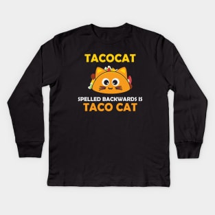 Taco Cat Kids Long Sleeve T-Shirt